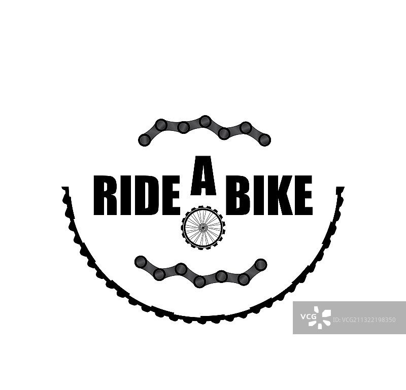 自行车链条现代图标合集图片素材