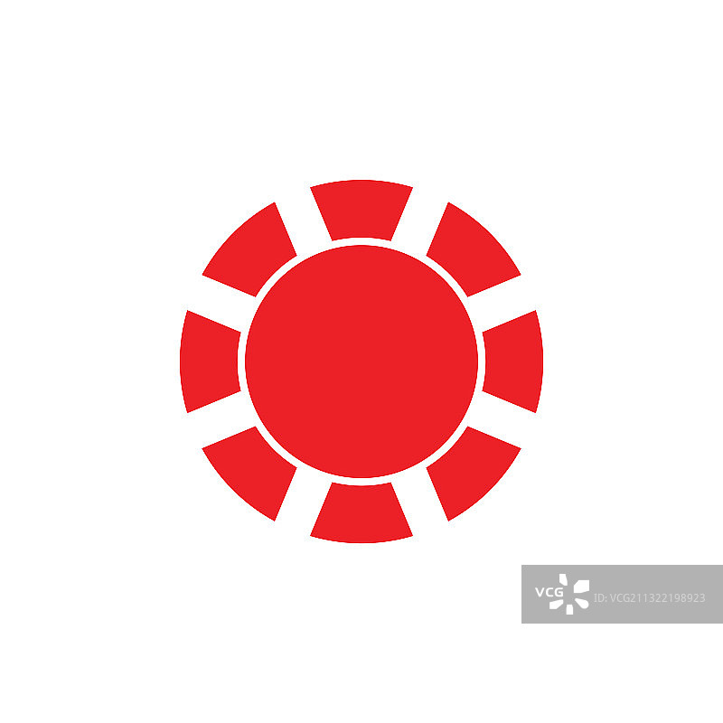 闪耀光线简洁几何圆形标志图片素材