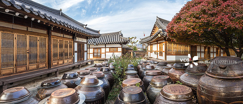 韩国全州韩屋村图片素材