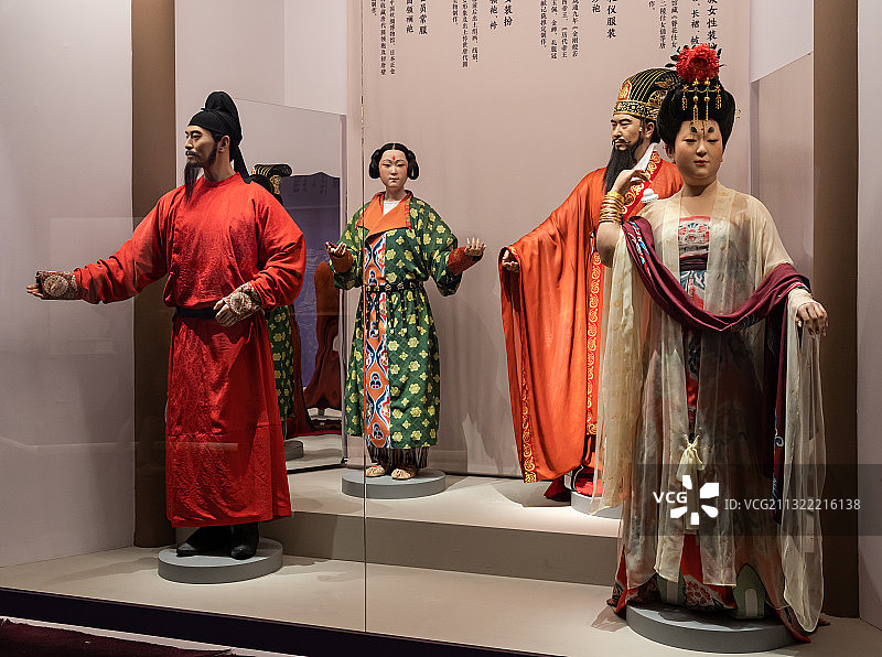 中国古代服饰  隋唐图片素材