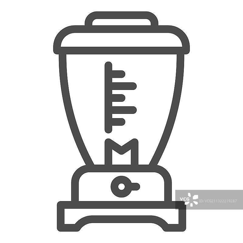 厨房电器搅拌机线性图标概念图片素材