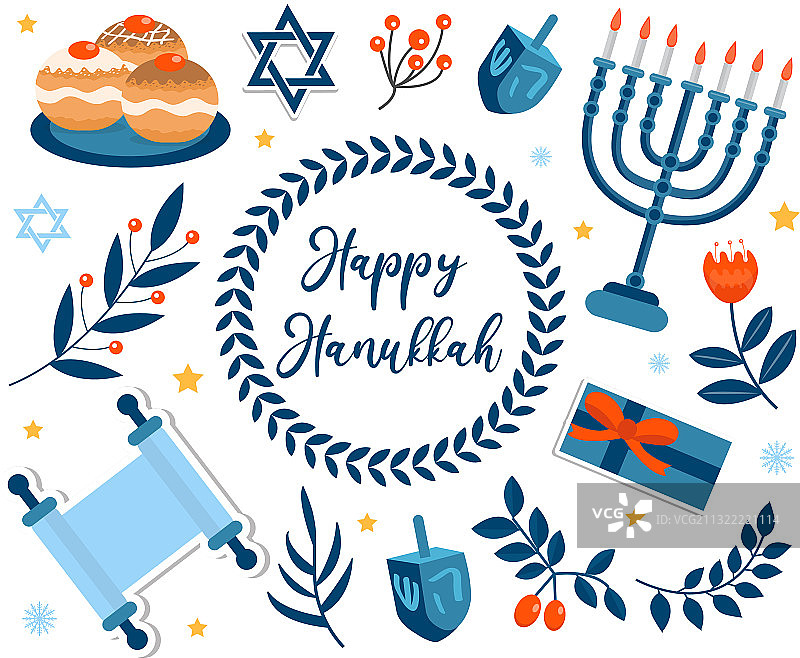 光明节套装设计元素图片素材