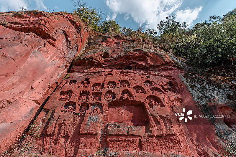法华寺的夕阳晚照图片素材