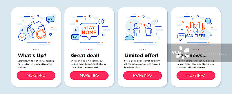 医疗图标素材，如保持社交距离等图片素材