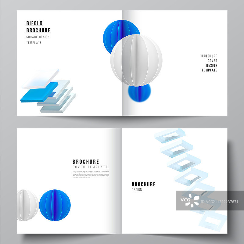正方形双封面模板图片素材