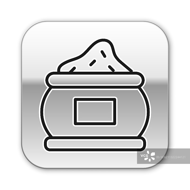 黑色印度香料图标图片素材