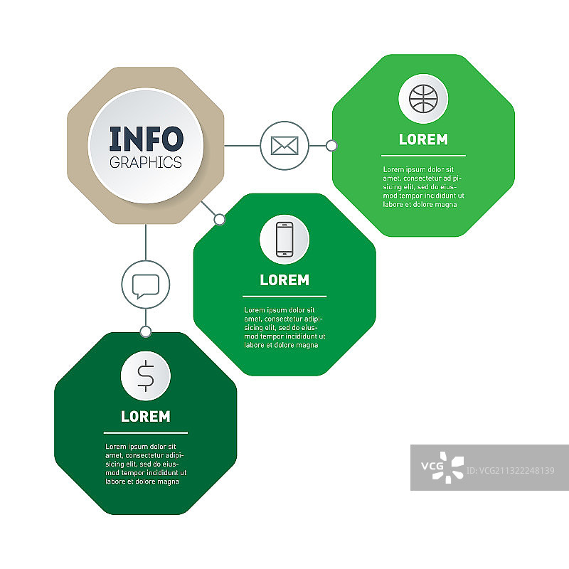 科技或生态信息图表模板图片素材