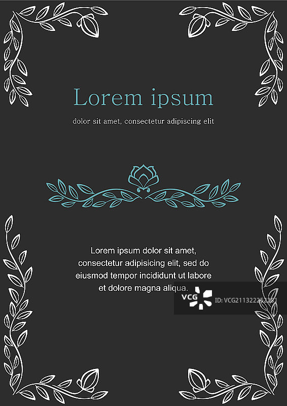 用于请柬或贺卡的花卉图案图片素材