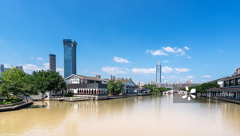 浙江温州南塘街公园风光图片素材