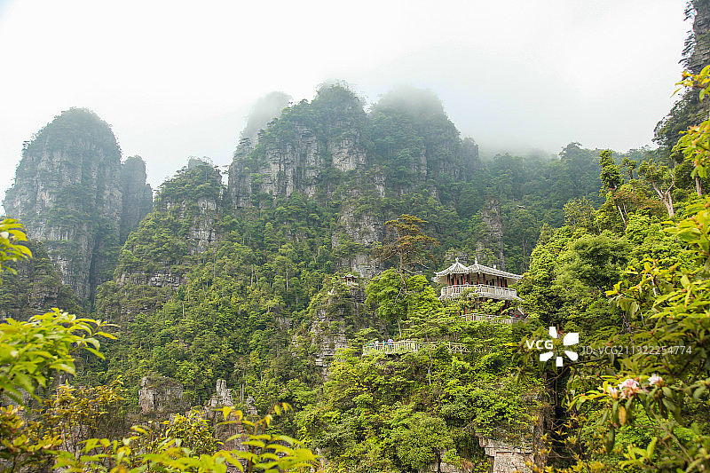 广西来宾金秀圣堂山莲花山图片素材