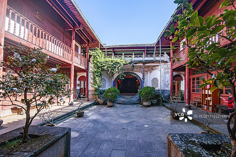 云南省腾冲市和顺古镇艾思奇故居图片素材