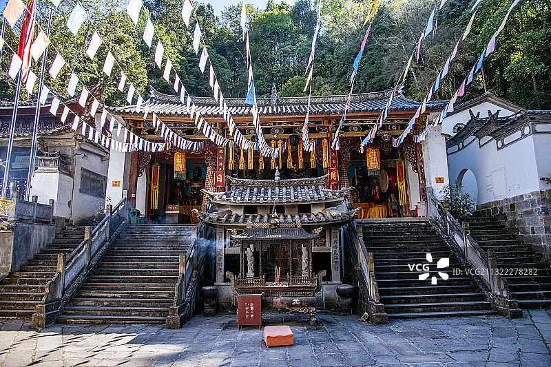 云南省腾冲市和顺古镇元龙阁图片素材