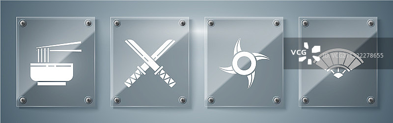 中式或日式折扇图片素材