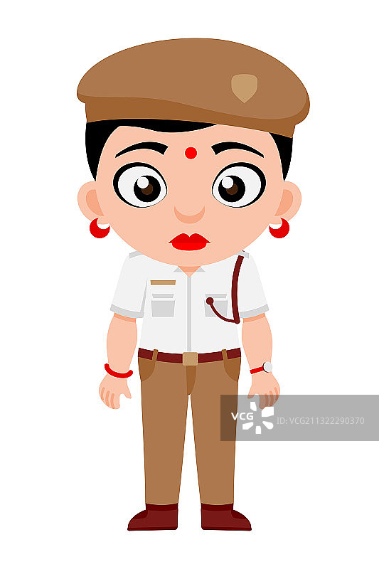 印度女交警图片素材