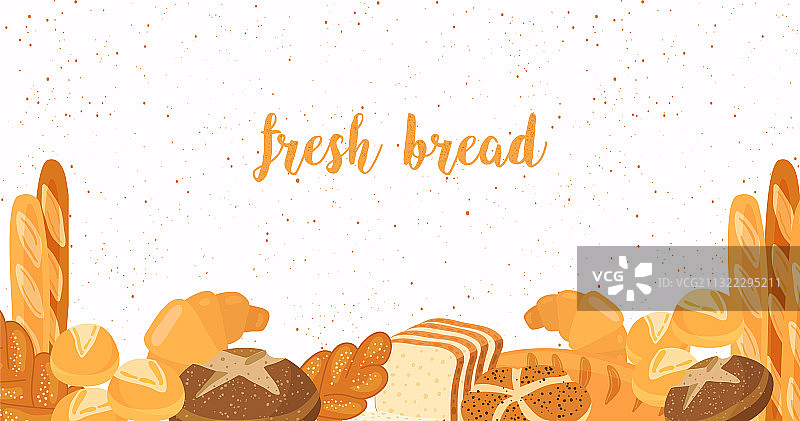 食物面包小圆面包羊角面包图片素材