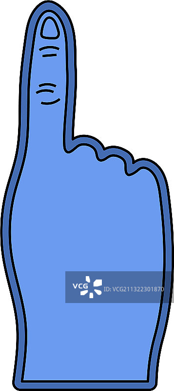 泡沫手指手势图标图片素材