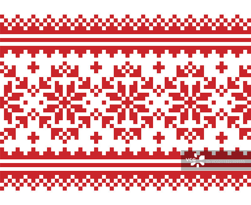 圣诞节斯堪的纳维亚无缝图案图片素材