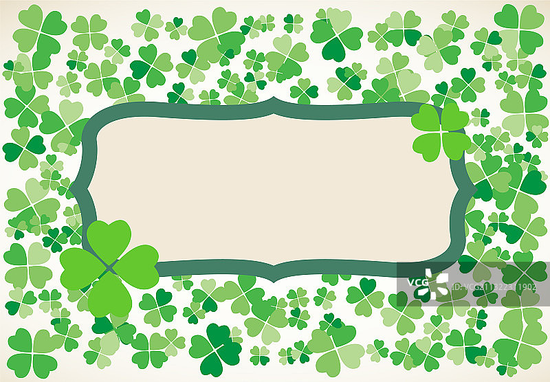 圣帕特里克日框架背景图片素材