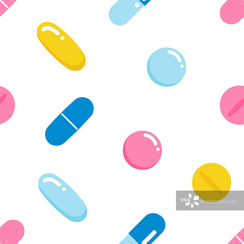 彩色药丸维生素药物图案图片素材