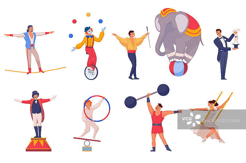 表演的卡通人物图片素材