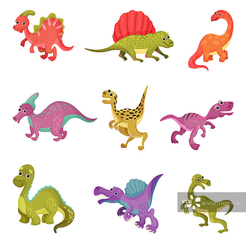 有趣的古代爬行动物恐龙图片素材