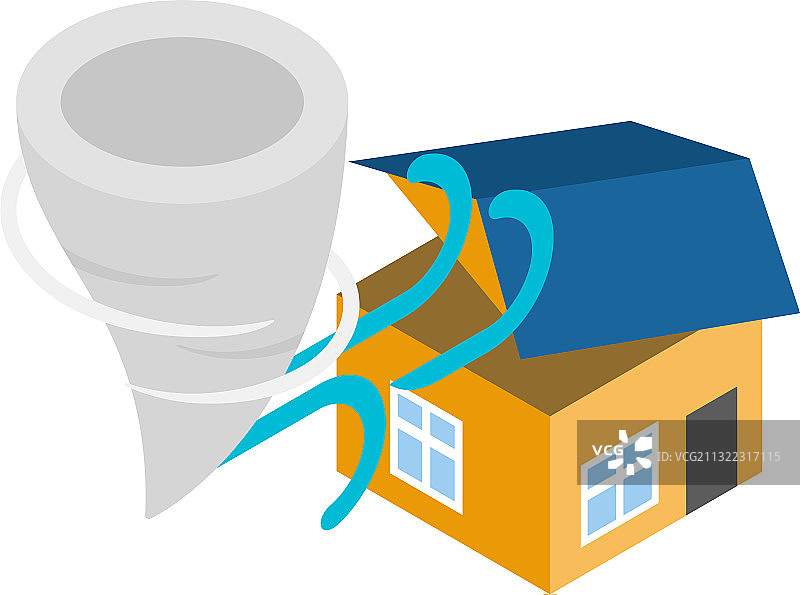 2.5D龙卷风图标图片素材