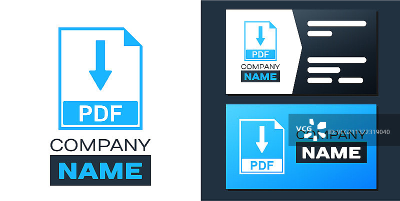 PDF文件文档logo图标图片素材