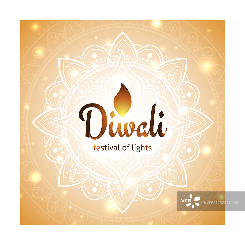 排灯节贺卡设计模板图片素材