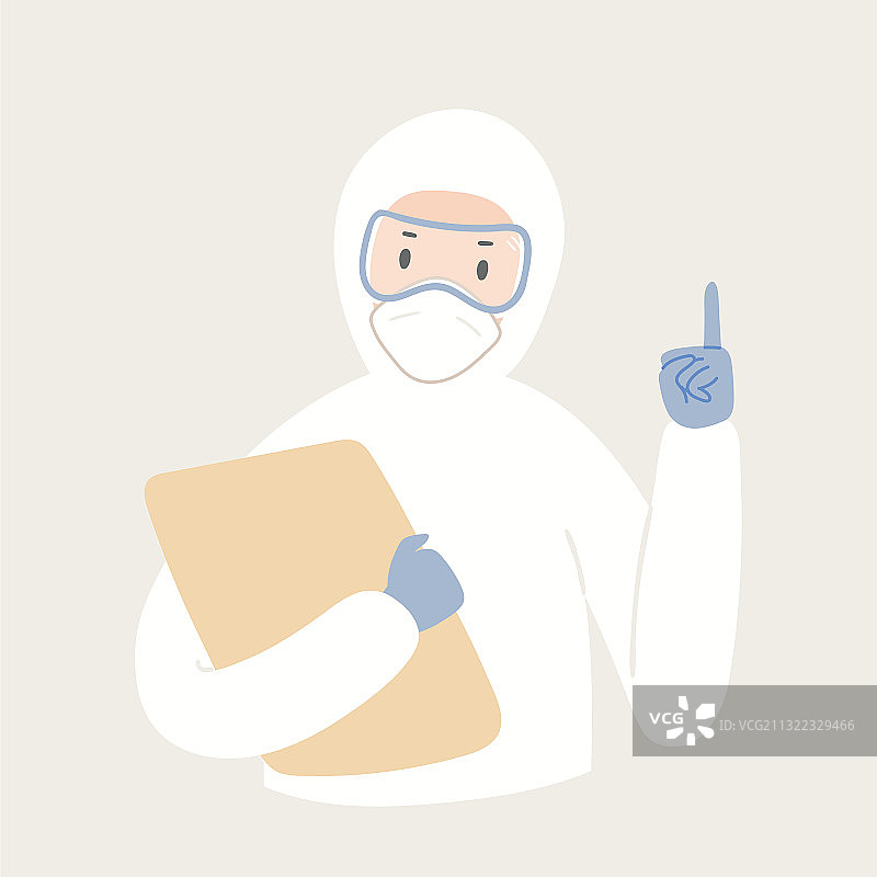 穿防护装备的医护人员图片素材