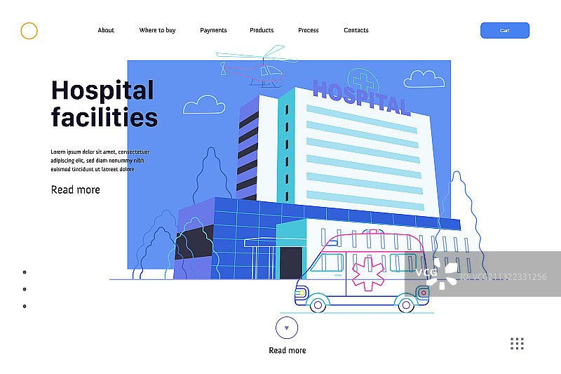 医疗保险模板-医院图片素材