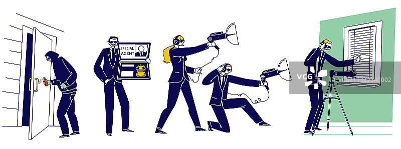 设置特工角色间谍喷雾图片素材