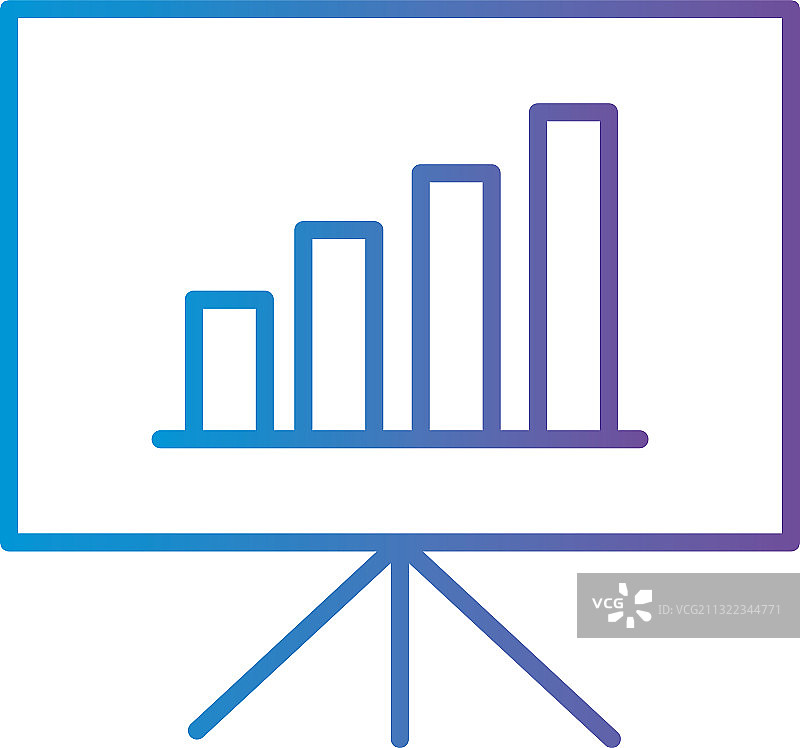 板式渐变图表图标图片素材