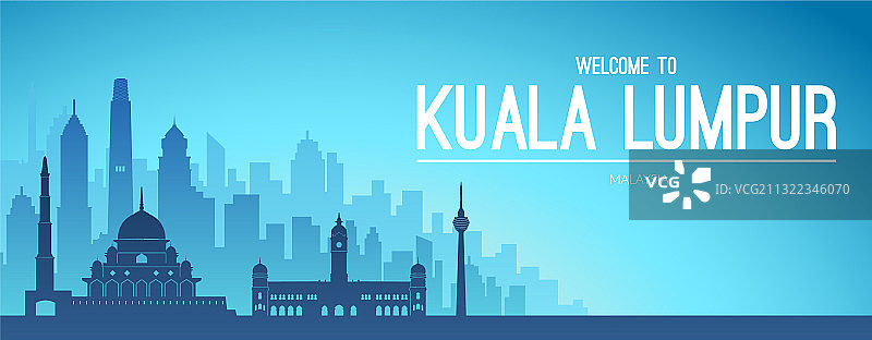 吉隆坡著名城市景观图片素材