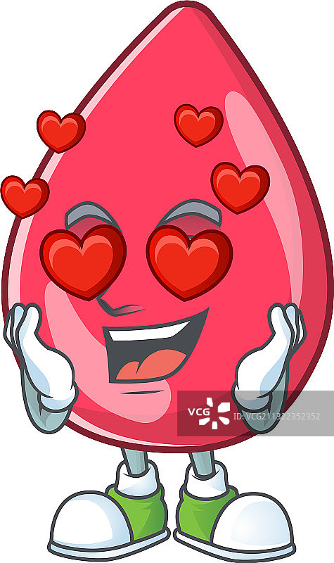 可爱的恋爱表情红色血液图片素材