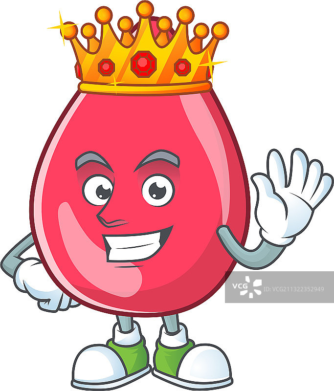 佩戴金冠的魅力国王图片素材