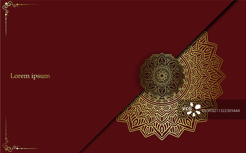 曼陀罗带有花卉装饰图案的曼陀罗图片素材