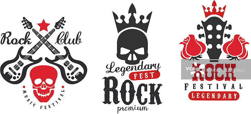 摇滚俱乐部标志模版图片素材
