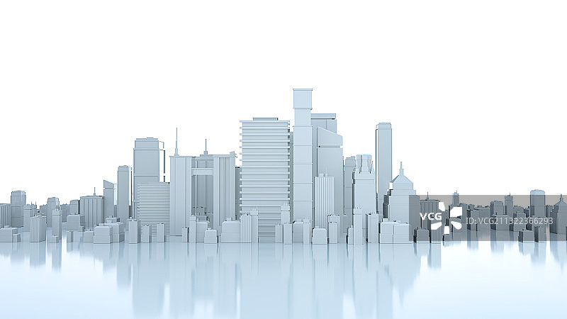 科技城市天际线三维图形图片素材