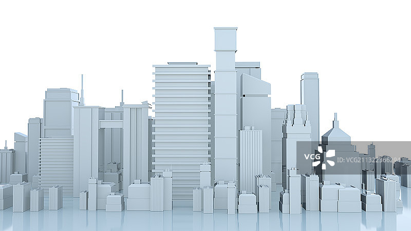 科技城市天际线三维图形图片素材