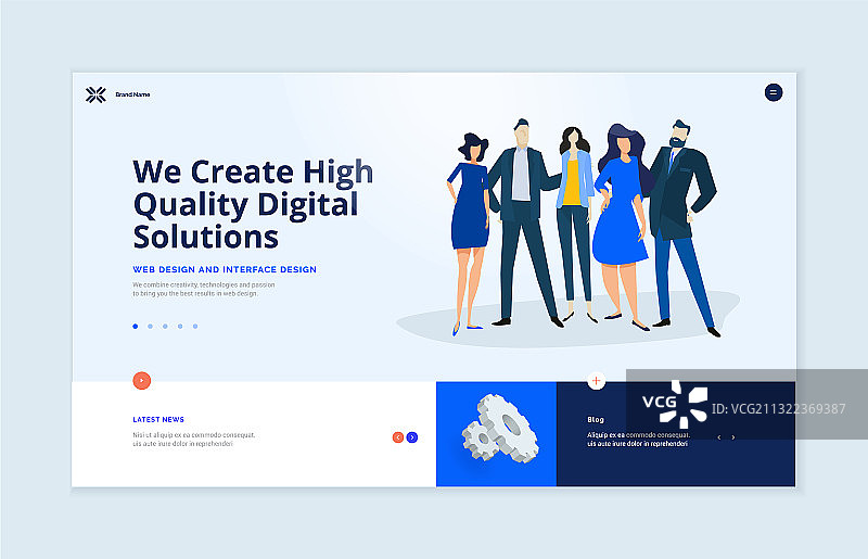 网站模板设计图片素材