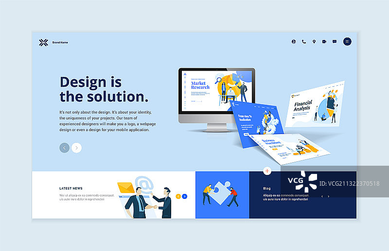 网站模板设计图片素材