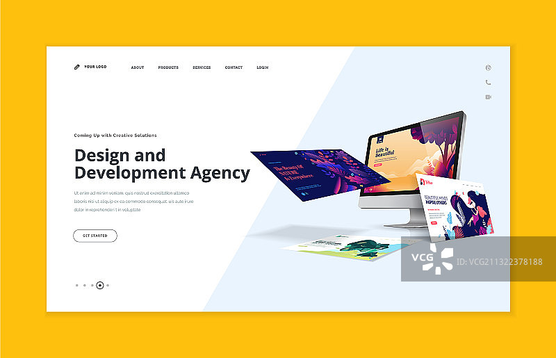 网站模板设计图片素材