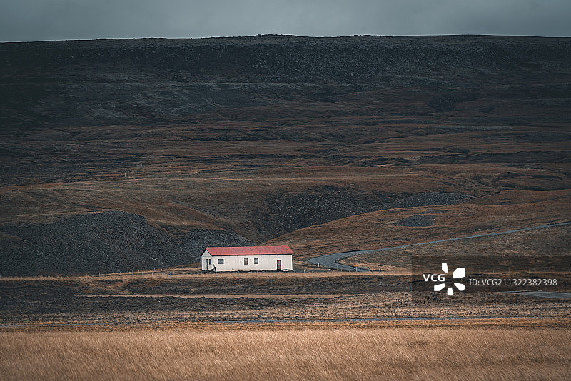 荒野孤独的房子图片素材