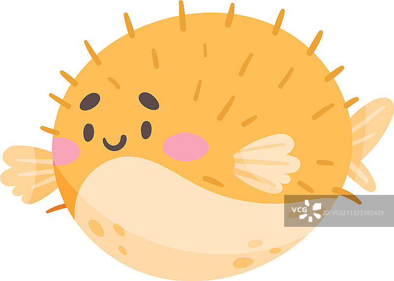 水下漂浮的河豚图片素材