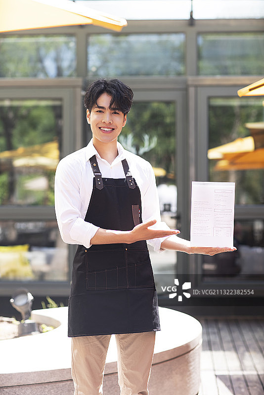 咖啡厅服务员图片素材