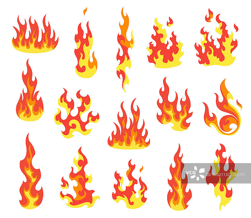 红色和橙色火焰图片素材