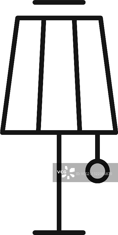 儿童房灯图标轮廓风格图片素材