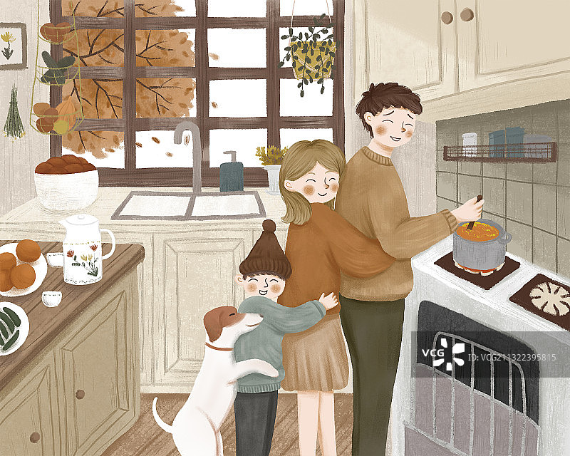 一家人图片素材