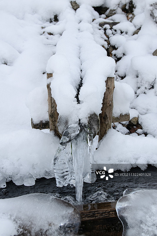 冰冻水特写图片素材
