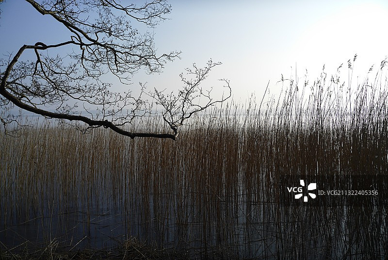 湖对天空的风景图片素材